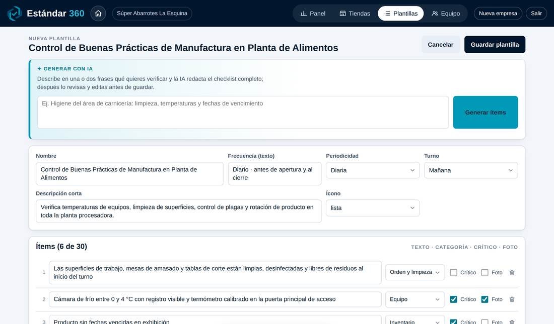 Generador de plantillas con IA